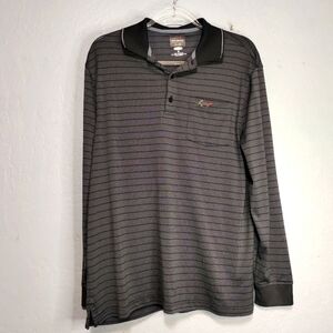 Greg Norman Black Play Dry Golf Polo Size Medium